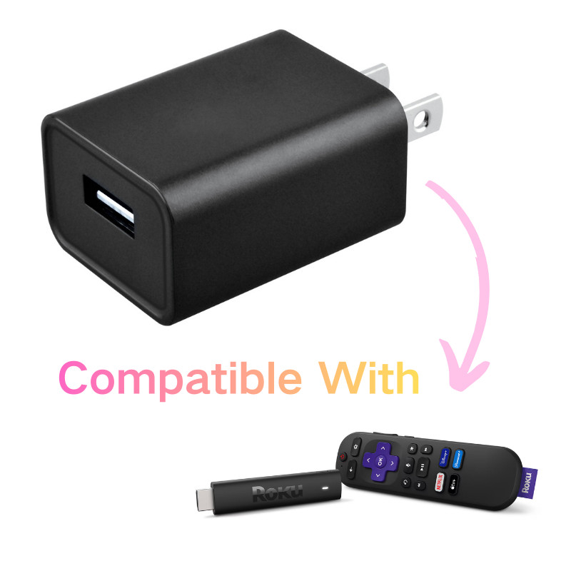 AC Adapter For Roku Streaming Stick, Express Plus, Premier/Plus