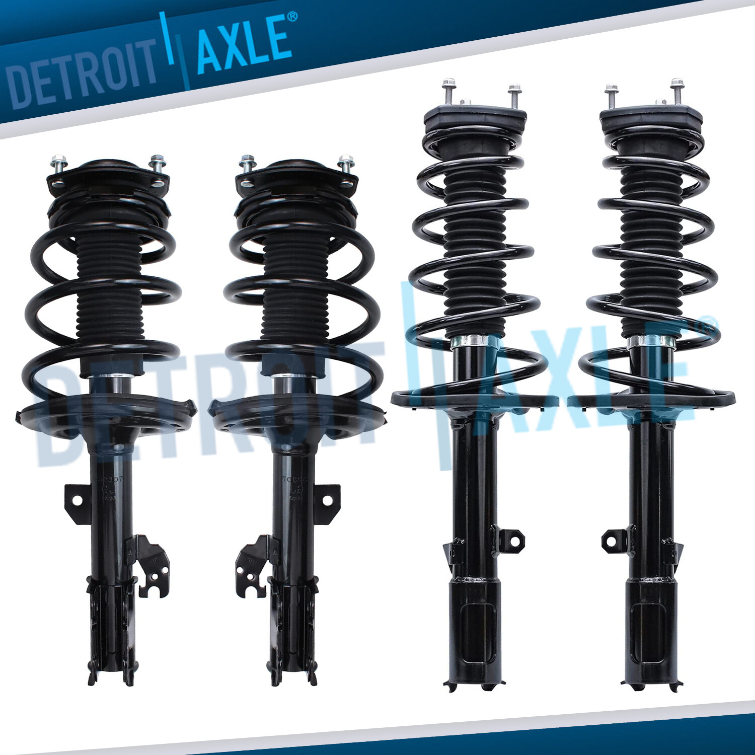 Front and Rear Strut w/Coil Spring Assembly for Lexus ES350 Toyota Avalon Camry