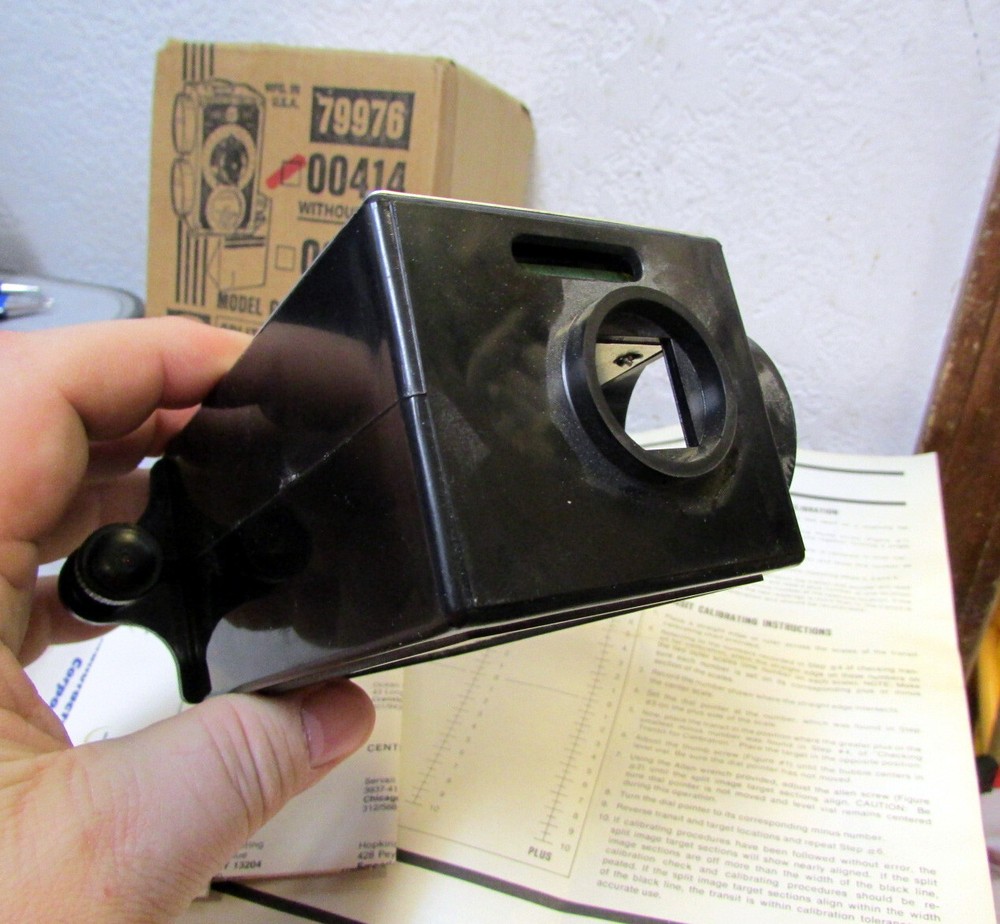 Vintage Hoppy camera Split image transit 00414 w/ box & paperwork, untested