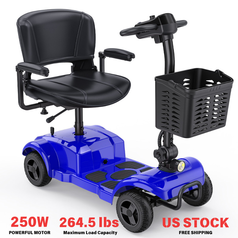 4 Wheel Senior Mobility Scooter 250W All Terrains Folding Electric Scooter ENGWE