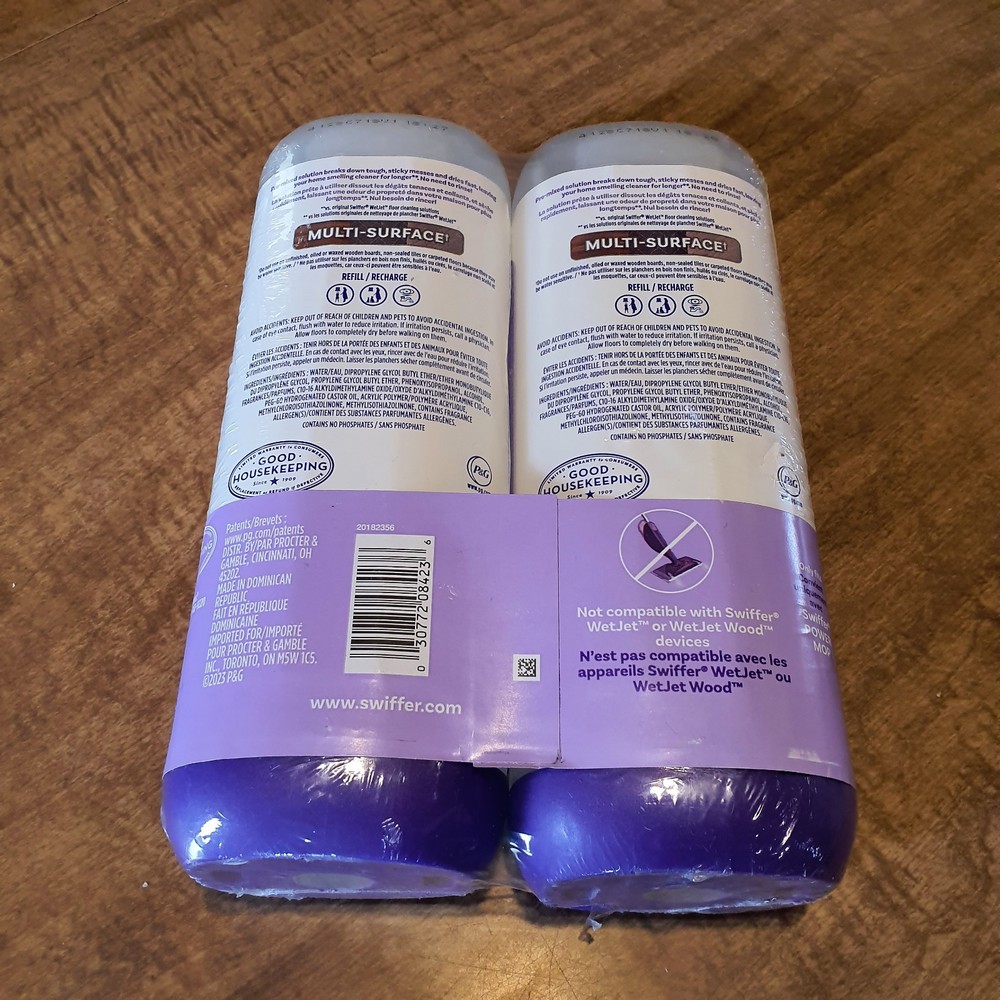 Swiffer Power Mop Refill Solution - Floor Cleaner, Lavender - 50.6 fl oz 2 Pack