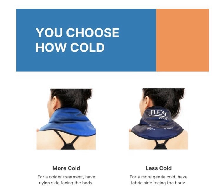 FLEXIKOLD Reusable Cooling Neck Gel Pack - NEW/OPEN BOX