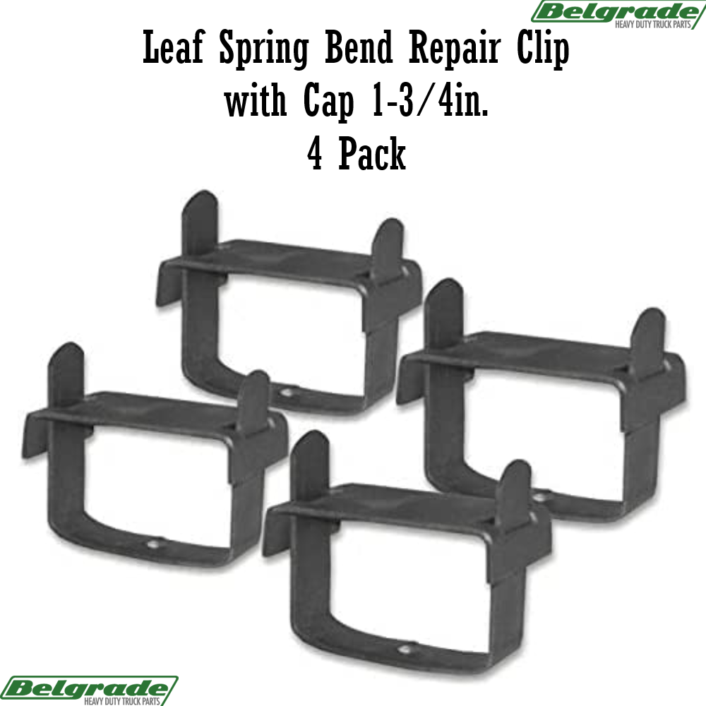 Leaf Spring Bend Repair Clip with Cap 1-3/4in. 4 Pack