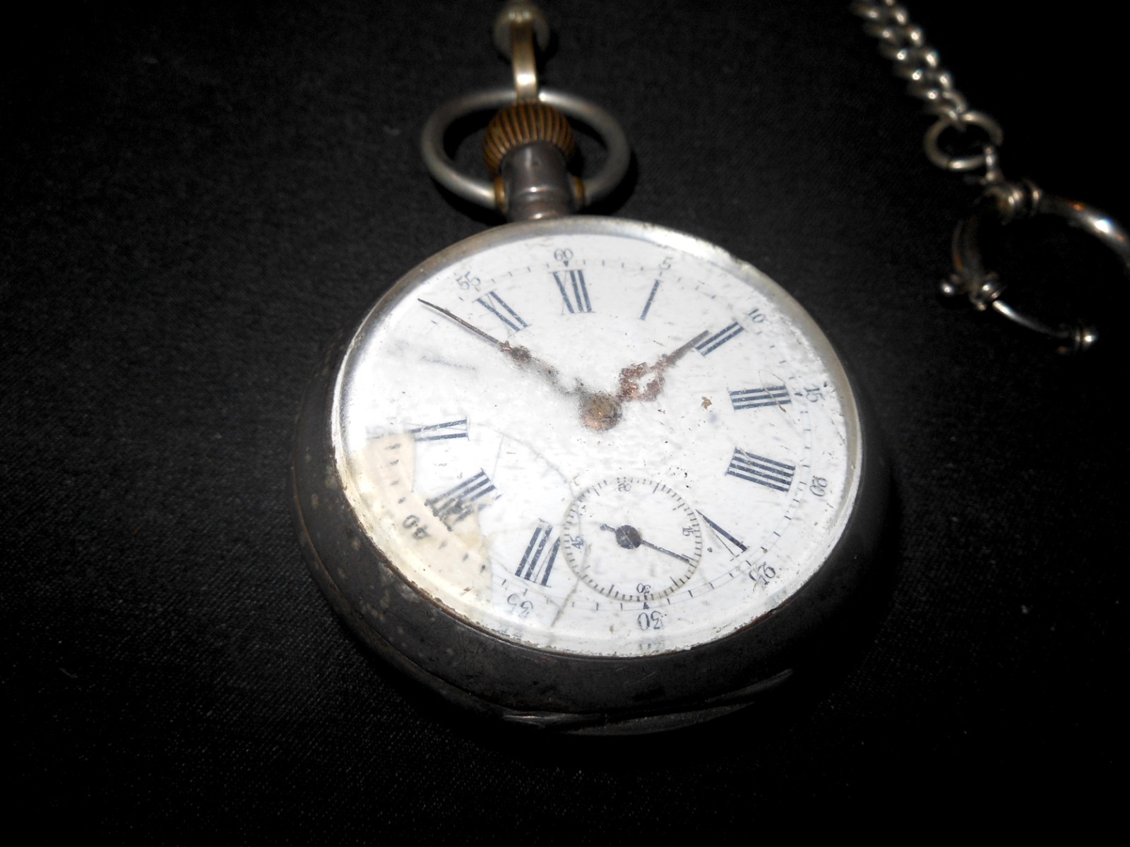 WW1 German Taschenuhr - CIVILIAN POCKET WATCH - .800 SILVER CASE - NICE!