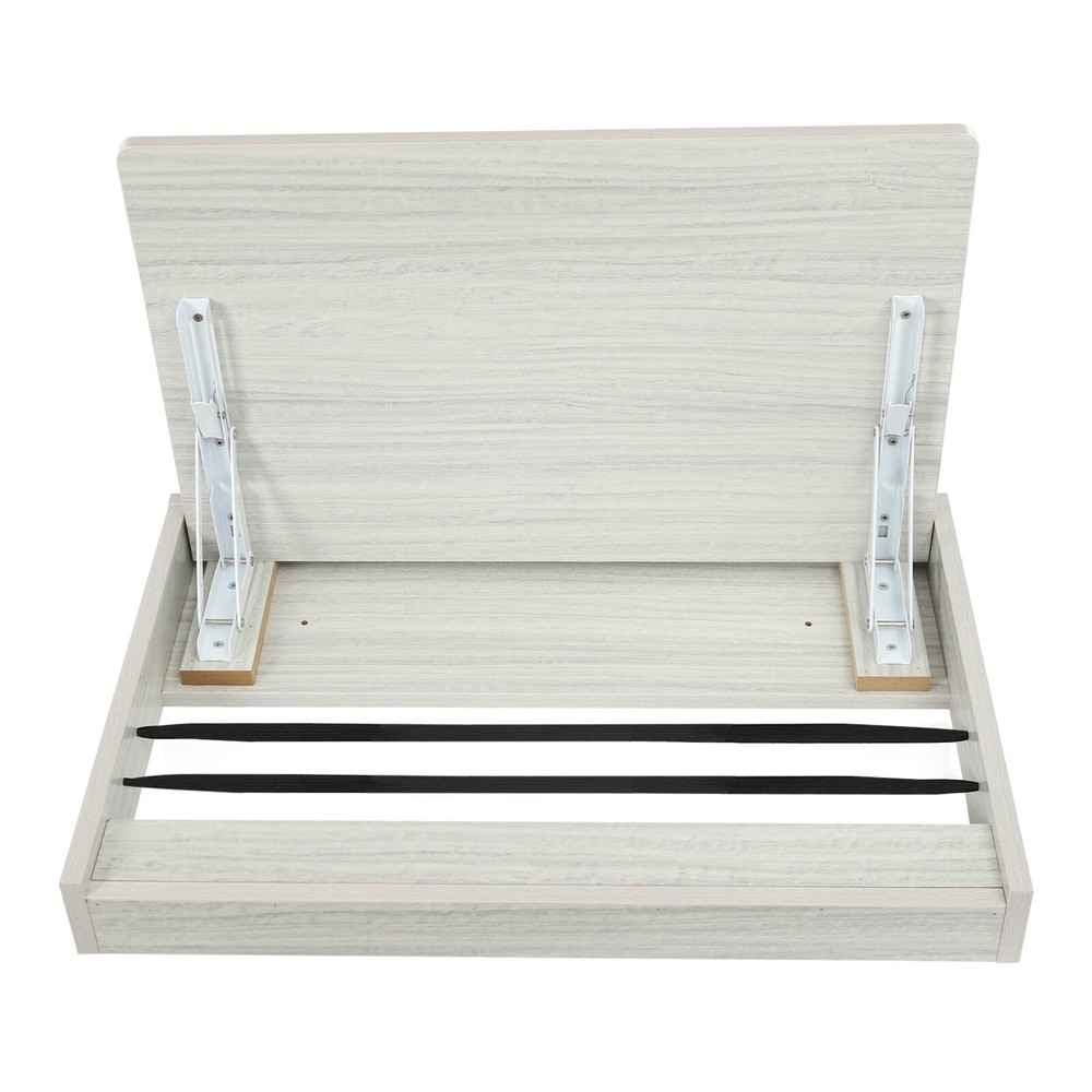 Folding Wall Table, Fold Down Table Wall Mounted, Round Corners Folding Table