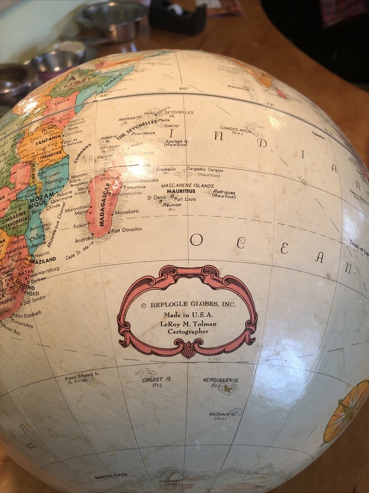 Replogle Globe 12” World Classic Series Raised Relief -no Base