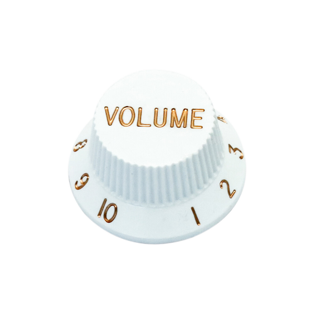 Guitar Speed Knobs 1 Volume 2 Tone Control Knobs for Fender Strat Electric White