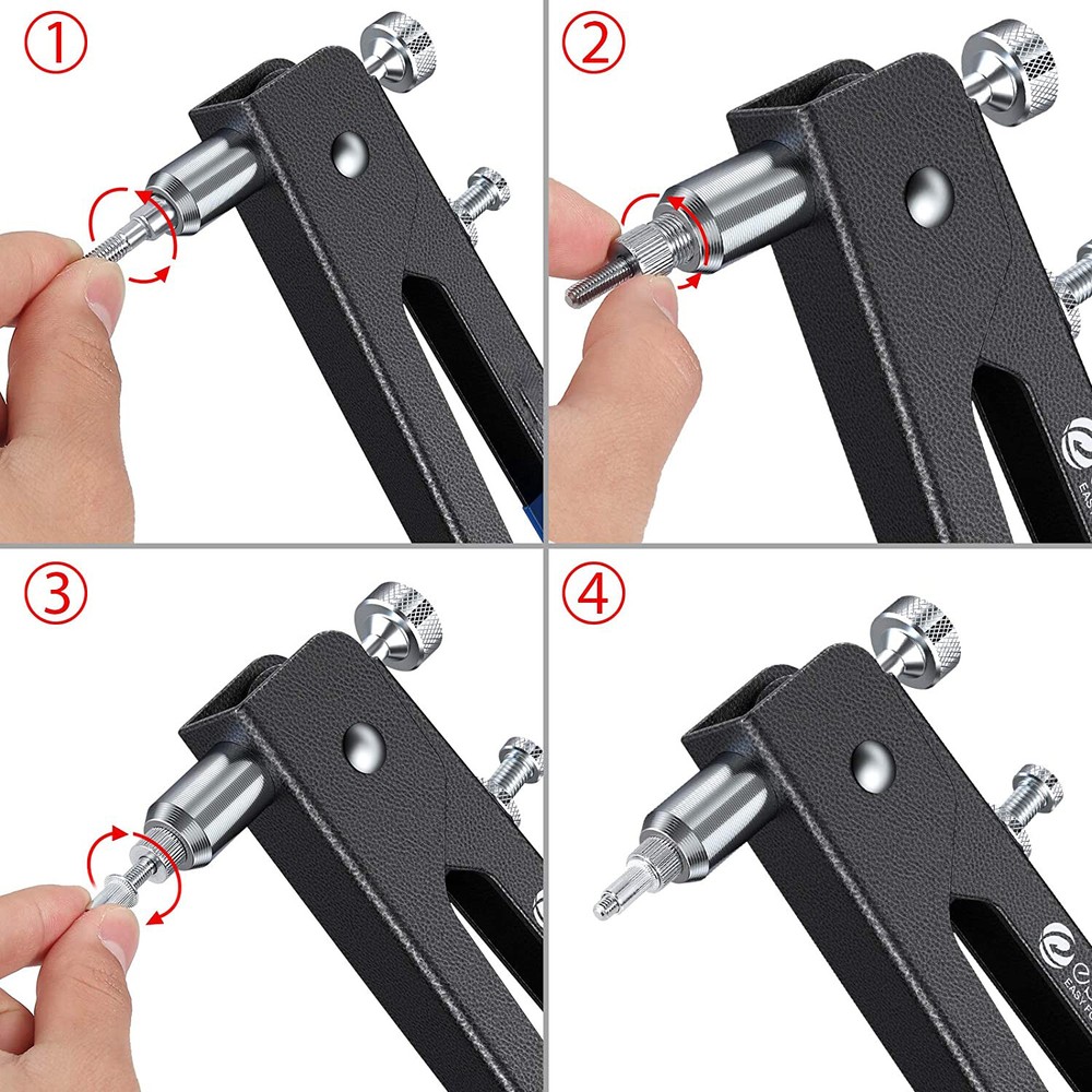 110Pcs Threaded Nut Rivet Gun M3-M12 Insert Tool Riveter Rivnut Nutsert Riveting