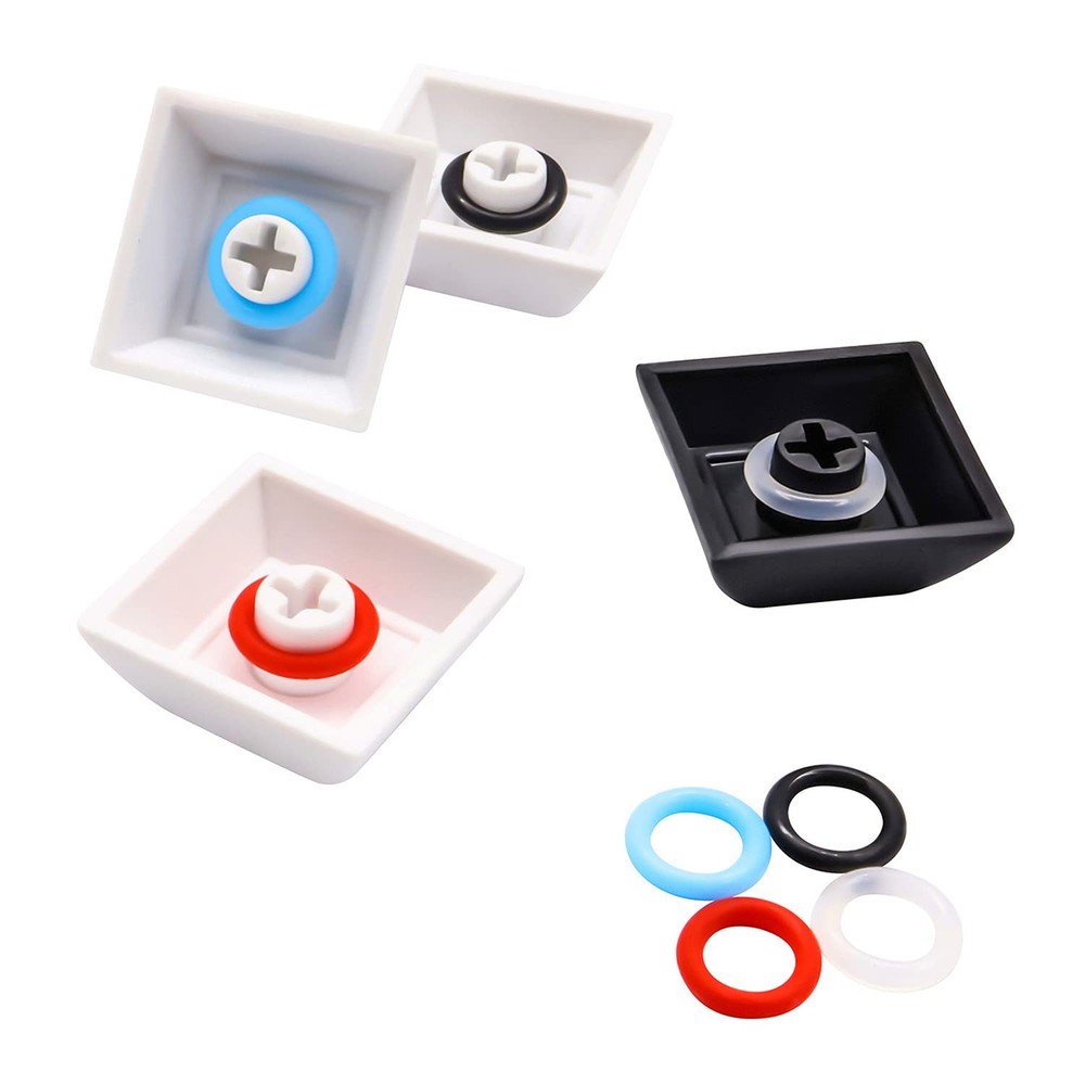 Clear keyboard keycap O ring dampeners