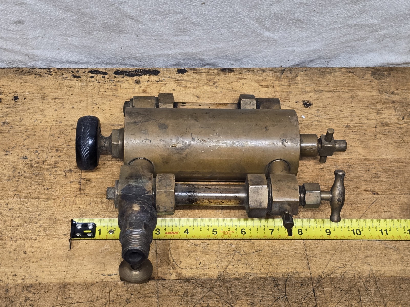Antique Brass Lunkenheimer Senior Lubricator Oiler Hit Miss Steam Engine