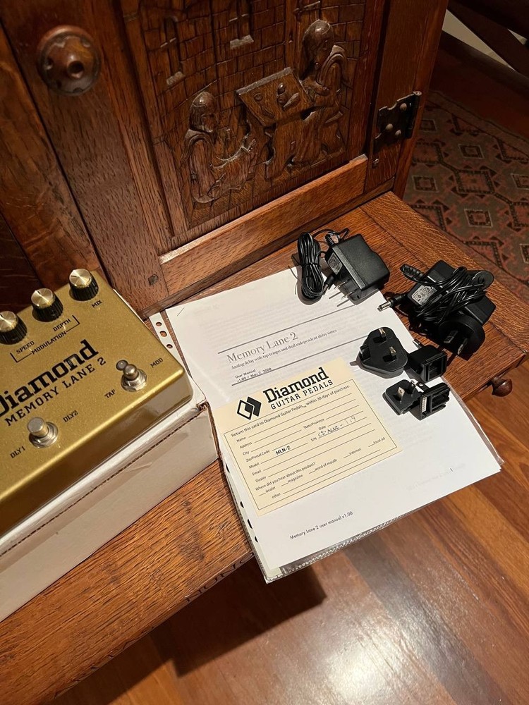 Diamond Memory Lane 2 Delay Effect Pedal (Rare Gold)