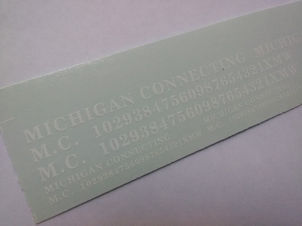 DM Custom Decals HO Michigan Connecting 1992 ~ TS