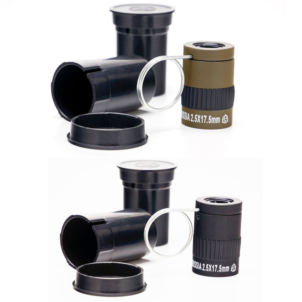 2Pack Tactical Monocular Telescope 2.5x17.5mm Ultra Miniature Handheld Telescope