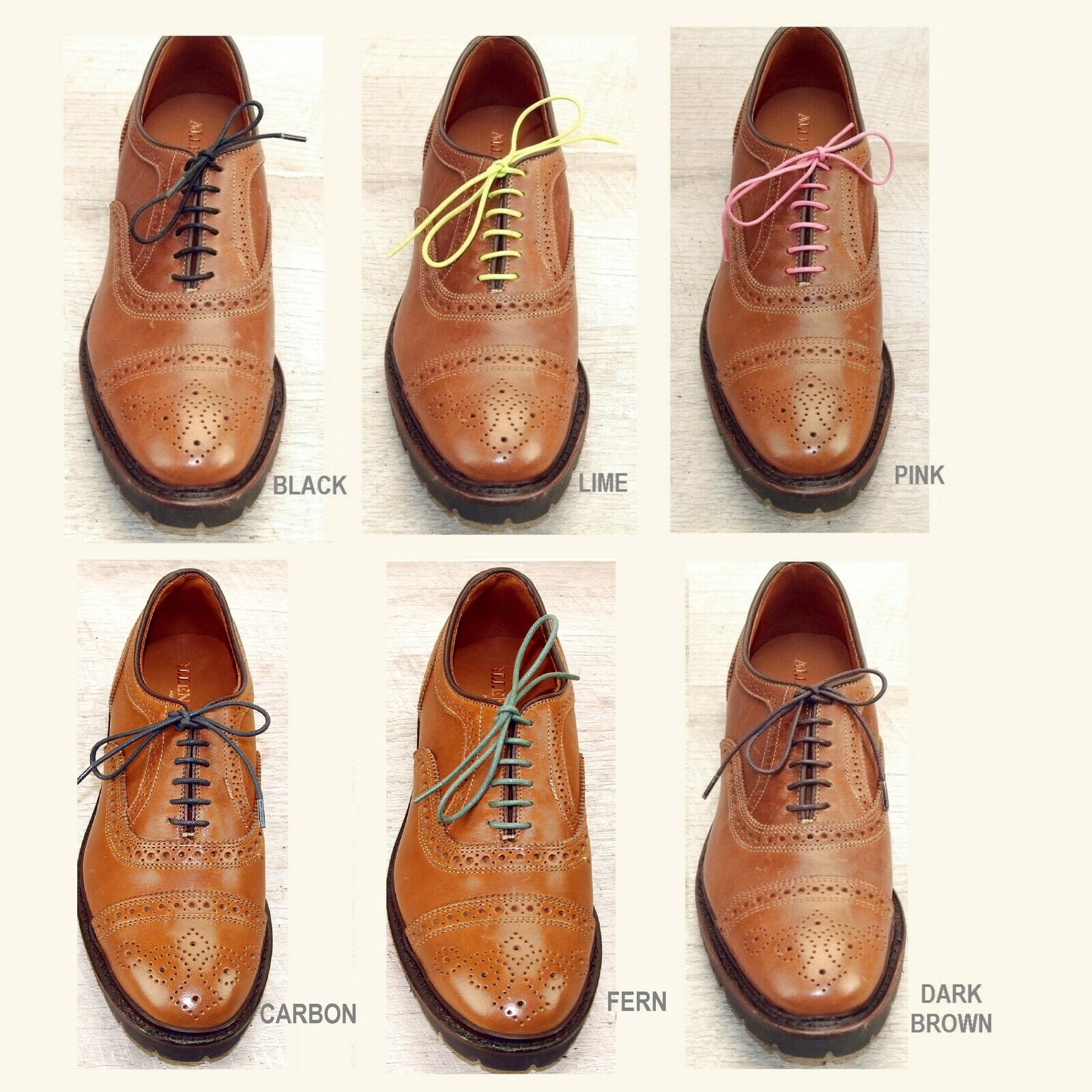 EXTRA THIN BLACK Waxed Cotton SHOELACES Laces (any qty = one ship) Allen Edmonds