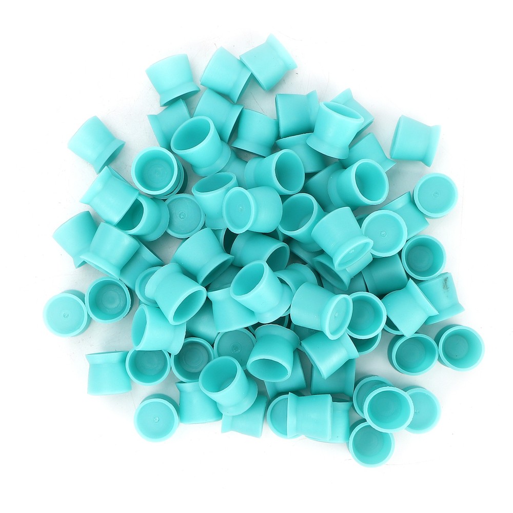 300pcs Disposable Tattoo Ink Cups Blue