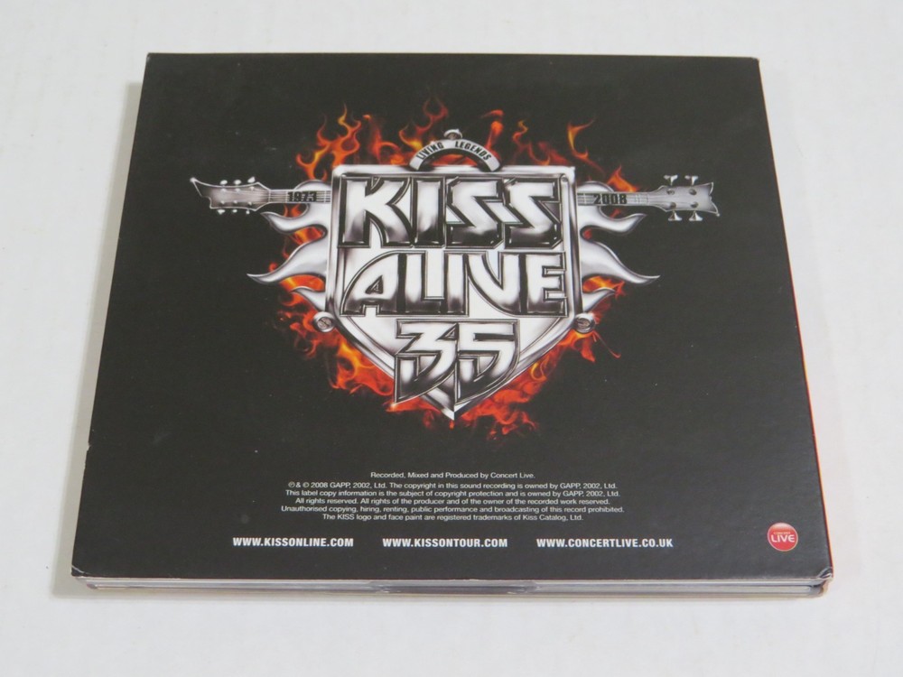 KISS OFFICIAL INSTANT LIVE 2CD EUROPEAN ALIVE 35 BERLIN, GERMANY JUNE 9, 2008