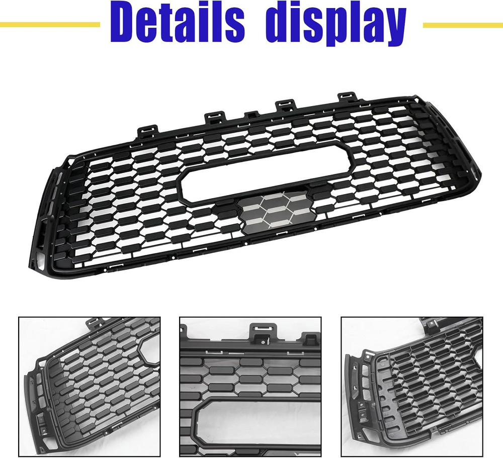Front Grill Compatible with 2010 2011 2012 2013 Tundra, Replacement Front Bumper