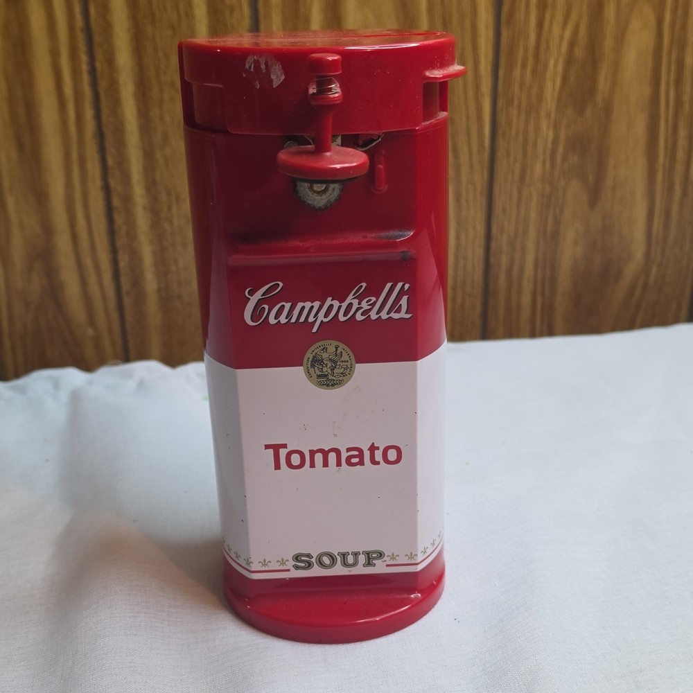 Campbell's EC CAMP Electric Can Opener Red White Plastic Kitchen Tool