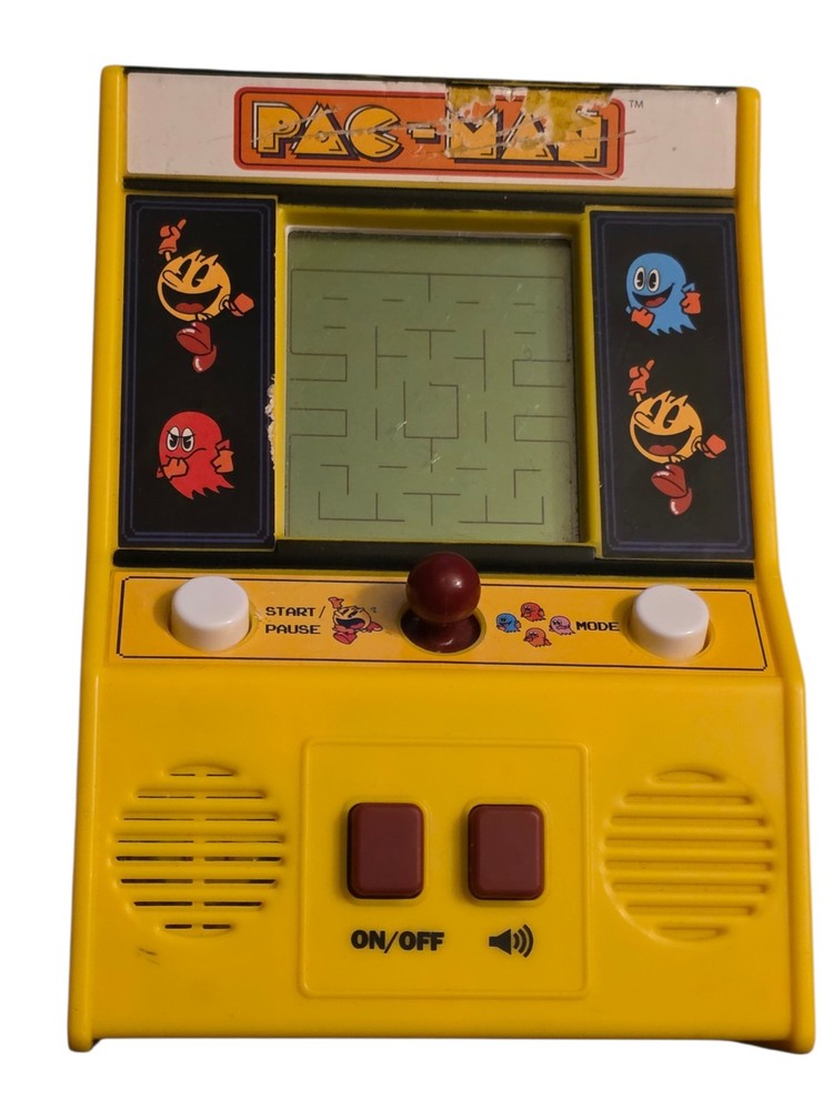 Three Mini Arcade Machines Basic Fun Centipede, Pac-Man Man, Frogger Works