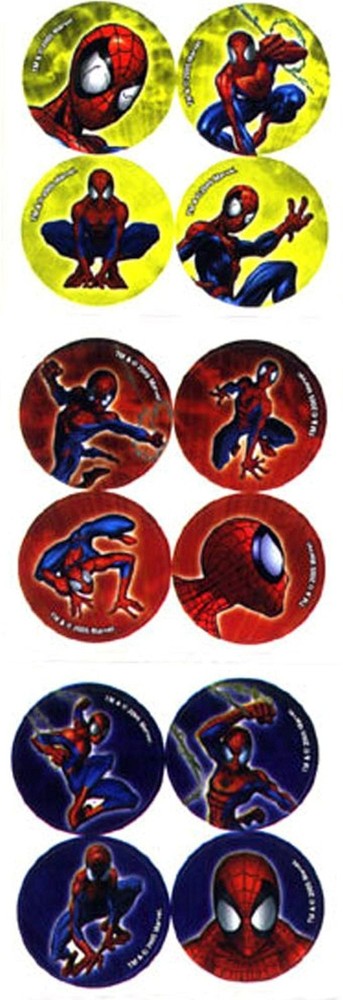 Spiderman Spider-man 48 Mini COOL Stickers! Spidey Marvel Comics