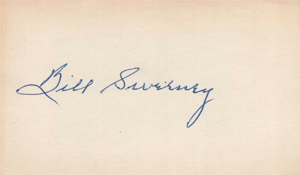 Bill Sweeney- Vintage Signed Notecard