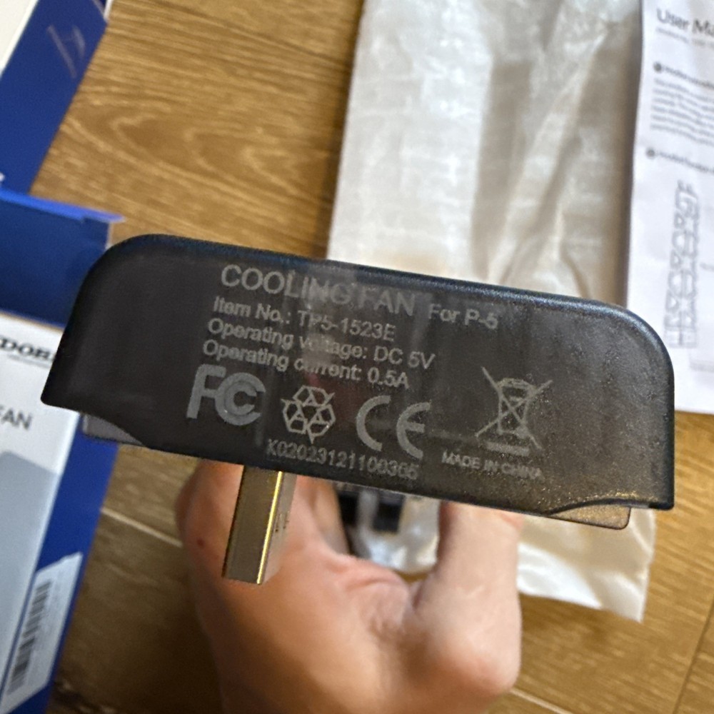 PS5 Cooling Fans 2 Pack Dobe, Super Wind, LED Light, USB, Easy Installation