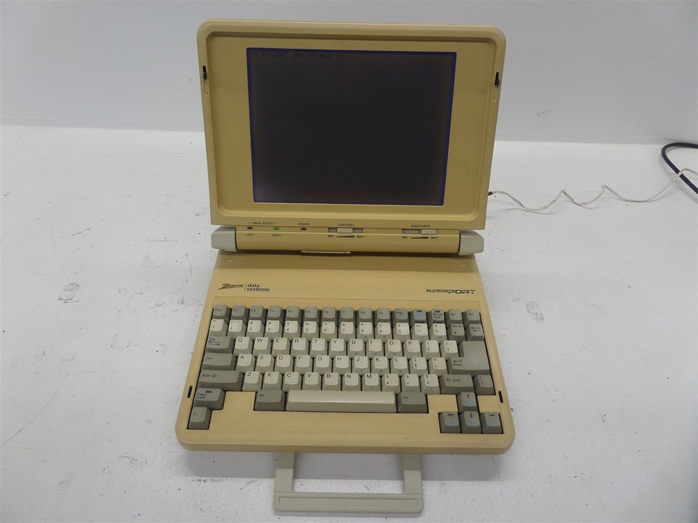 Vintage Zenith Data Systems ZFL-184-01 Laptop - Disk Error