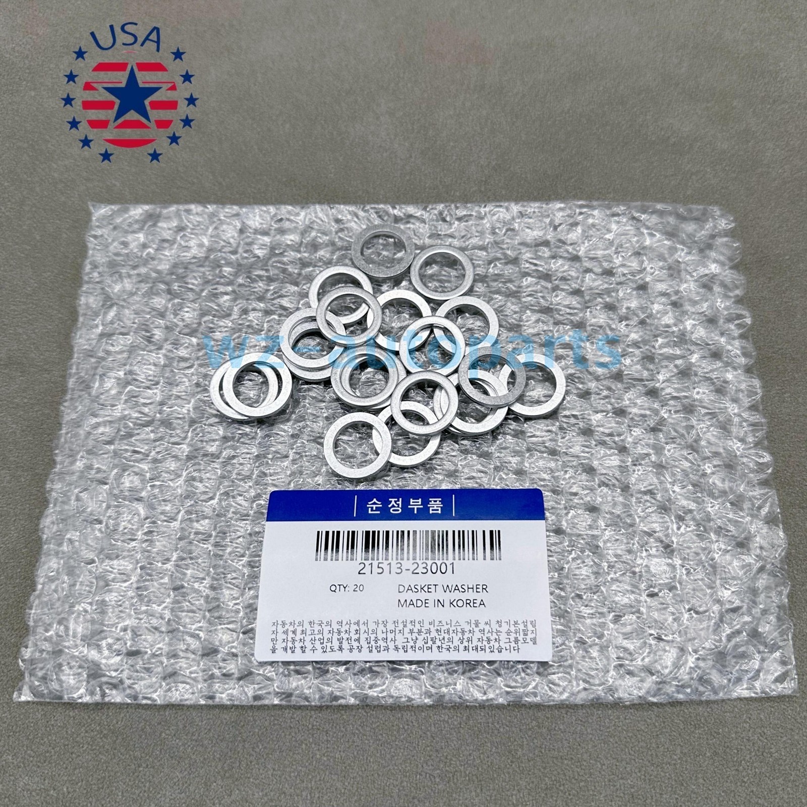 OEM!! 20PC GASKET WASHER DRAIN PLUG FOR 07-21 HYUNDAI 2001-2021 KIA 21513-23001