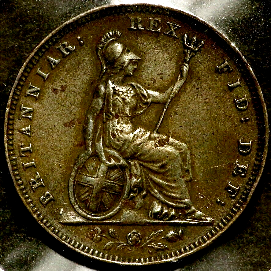 1826 One Farthing Great Britain RC392