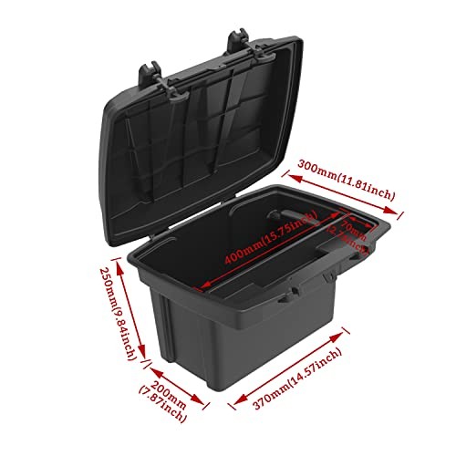 Double Layer Cargo Storage Box for Can-Am Defender/Commander, Removable Rear