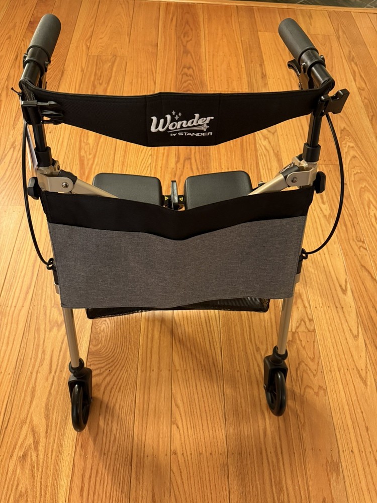Stander Wonder Rollator Plus Short, Folding Junior Mobility Walker, Lightweight