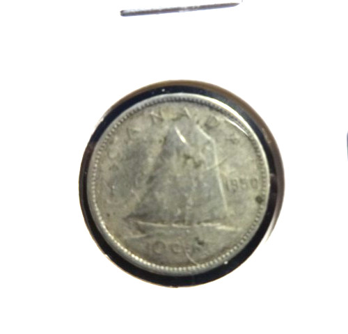 Canada 1950   .800 % Silver 10 Cents  👀