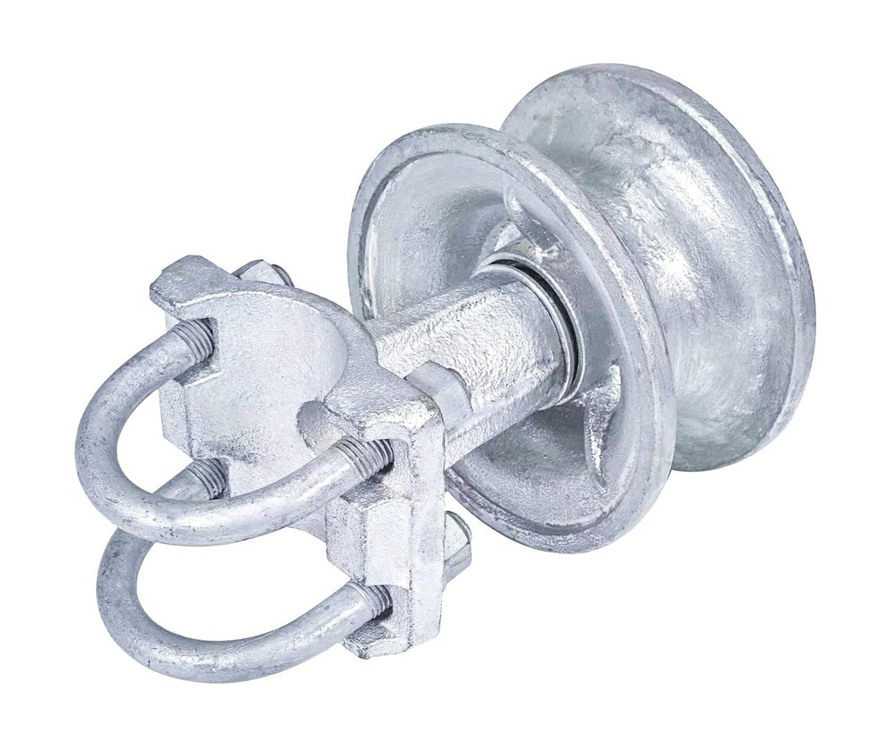 Sliding Gate Rollers Cantilever Roller for 4" Round Post, 2-3/8" or 2-1/2" Ch...