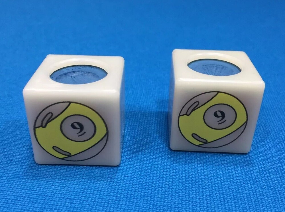 NEW ( 2) Billiard Pool Cue Chalk Box Holder " 9-Ball “