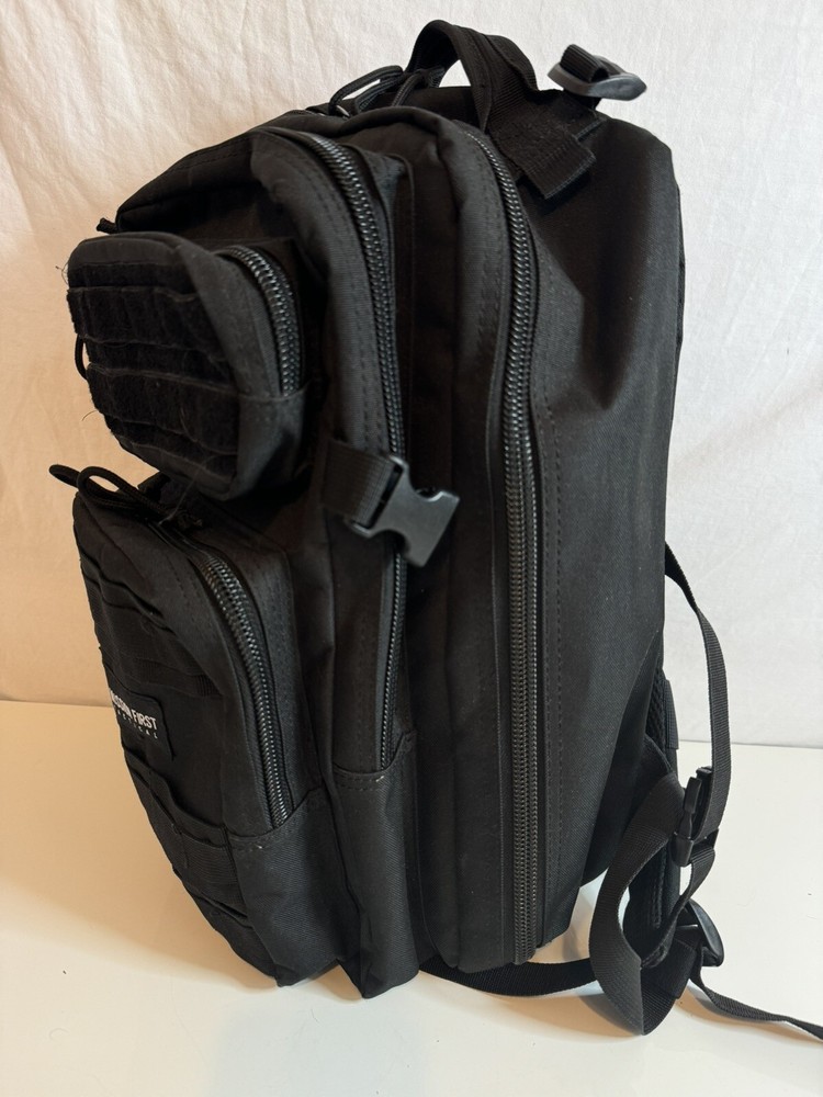 Mission First Tactical Backpack Padded Black Adjustable Hiking Military