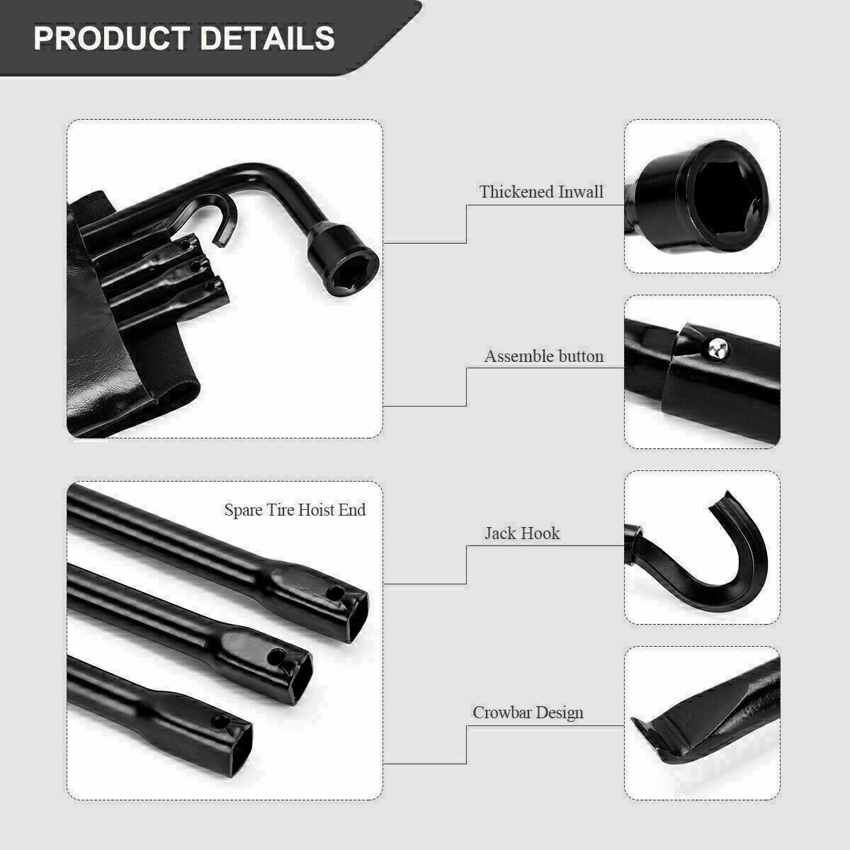 2002-2015 Dodge Ram 2500 3500 Spare Tire Lug Wrench Tool for Jack Replacement US