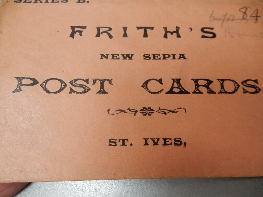 ENVELOPE EMPTY FRITHS SET B POSTCARDS ST IVES EMPTY !!