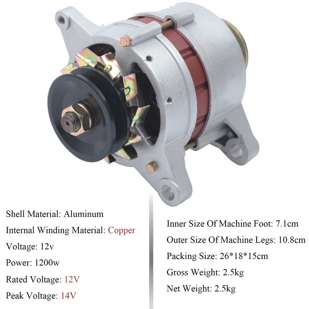 1500W Permanent Magnet Synchronous Generator AC Alternator+ Voltage Stabilizer