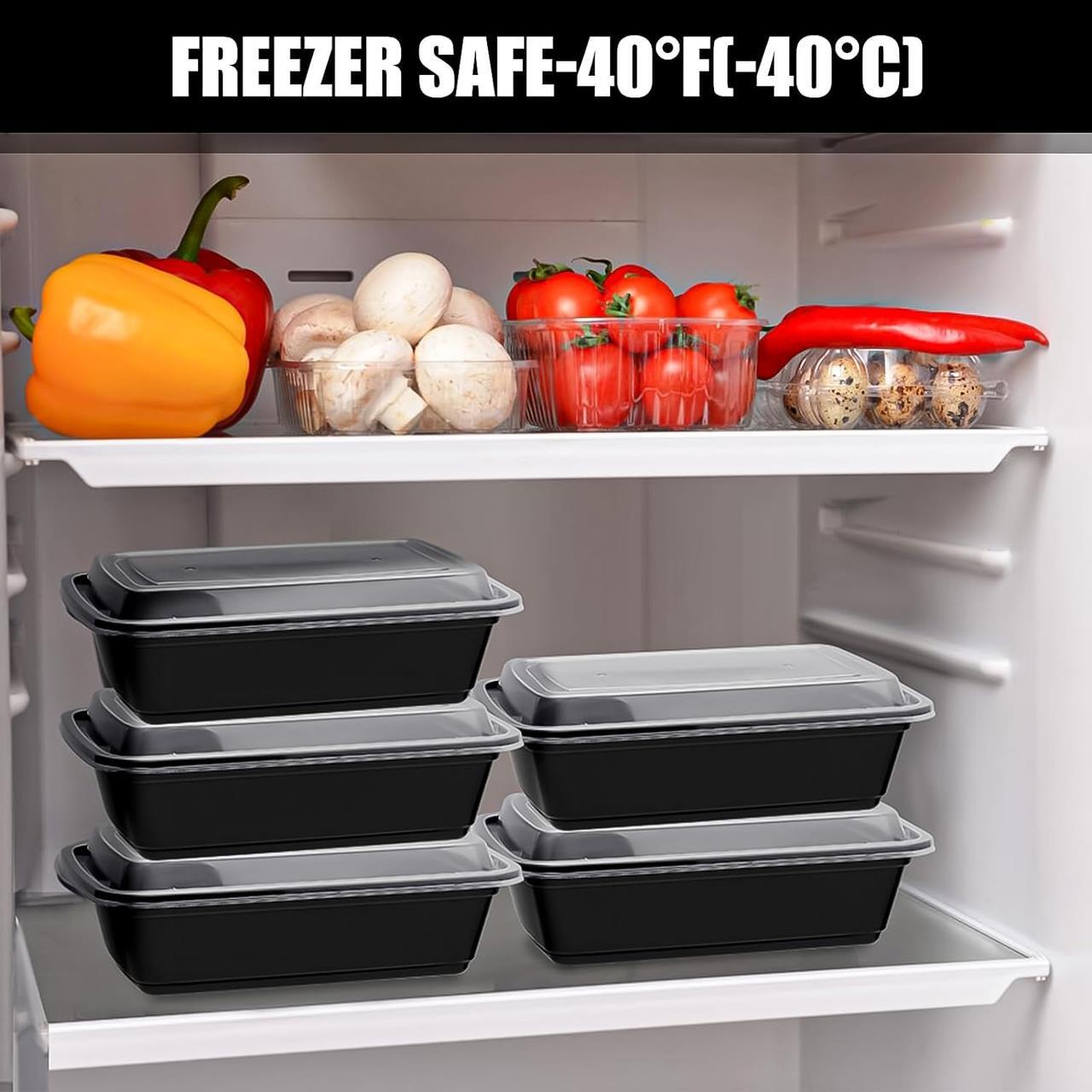 24 oz Food Storage Boxes Meal Containers BPA Free Microwavable Dishwasher Safe