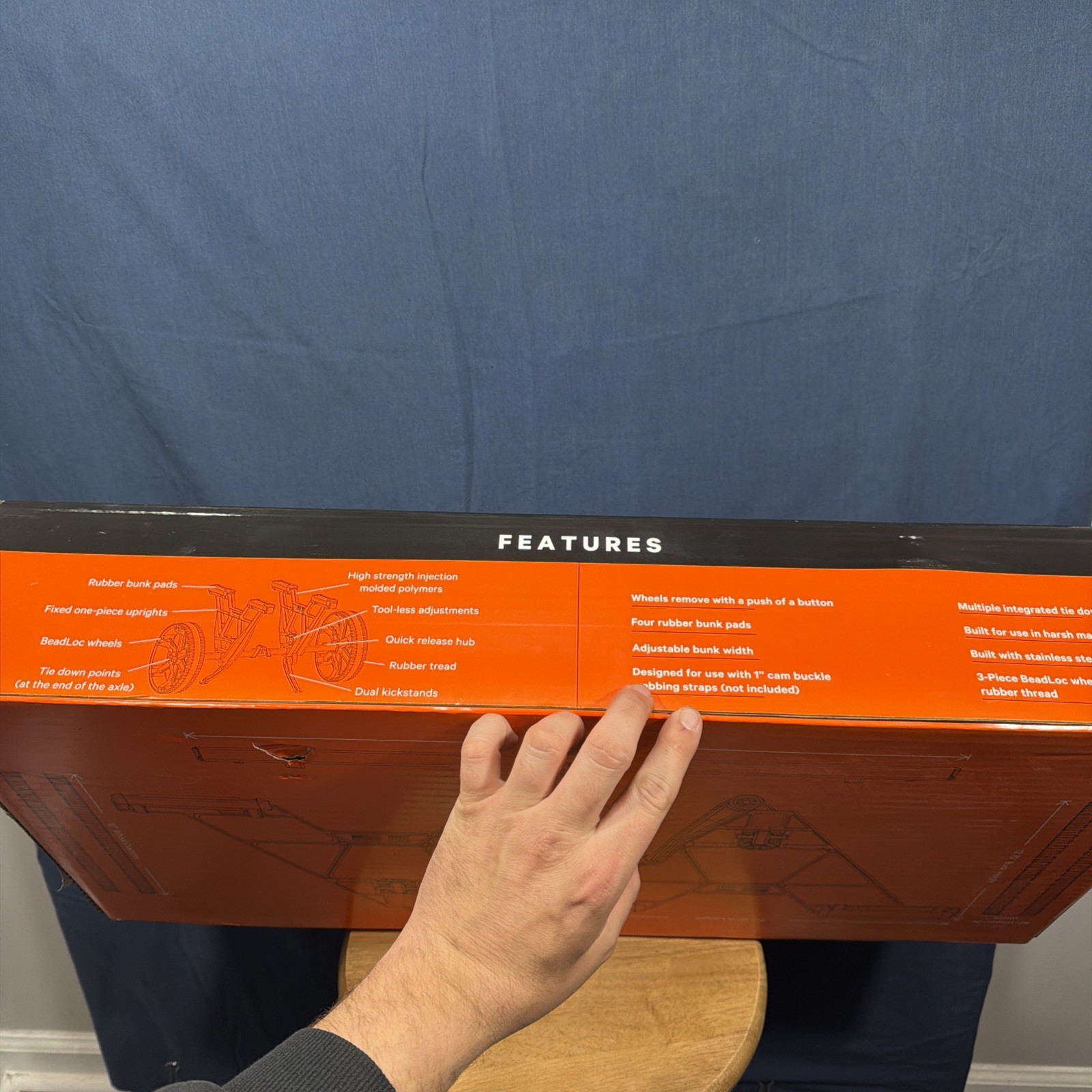 YakAttack TNS-1002 TowNStow Bunkster Kayak Cart