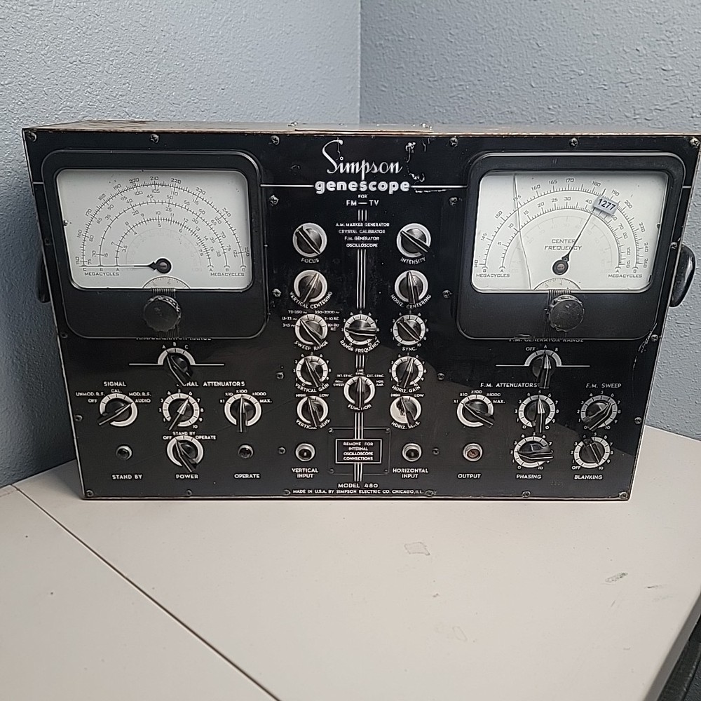 Simpson Model 480 FM-TV Genescope