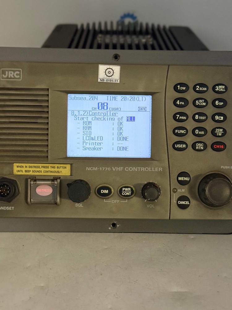 JRC NCM-1770 VHF Controller w/ Flush Mount Bracket (Used)