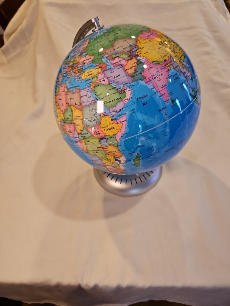 Costway 8" World Globe Illuminated Education Globe w/ Lighted Map
