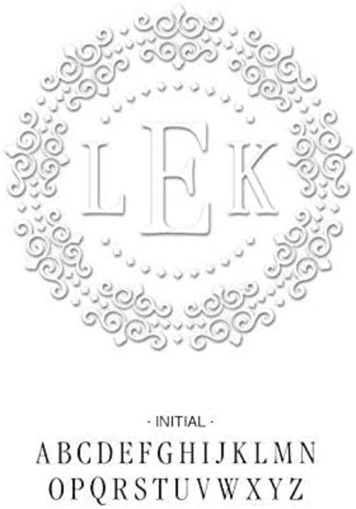 Custom Initial Embosser - Personalize with Initials - Hand-Held Embossing Stamp