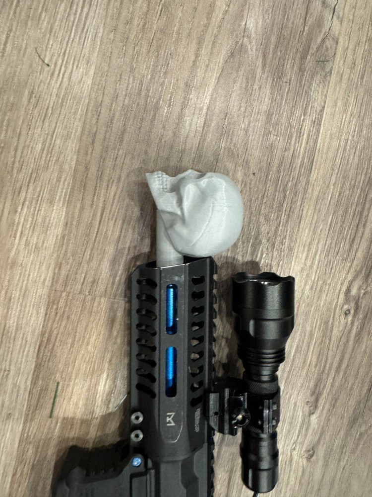 Custom Airsoft Skull Amplifier 14mm ccw
