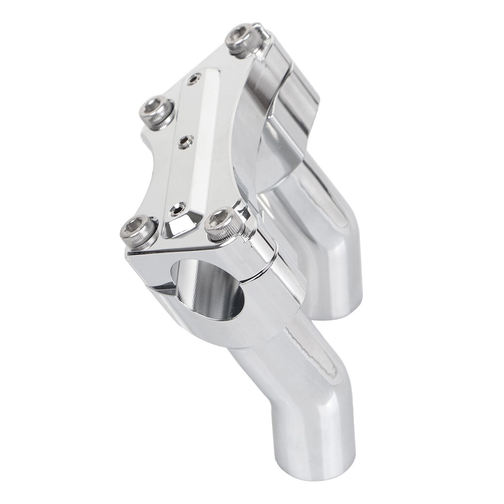 Chrome 3.5" Pullback Handlebar Riser Top Clamp For Harley Dyna Low Rider V-Rod