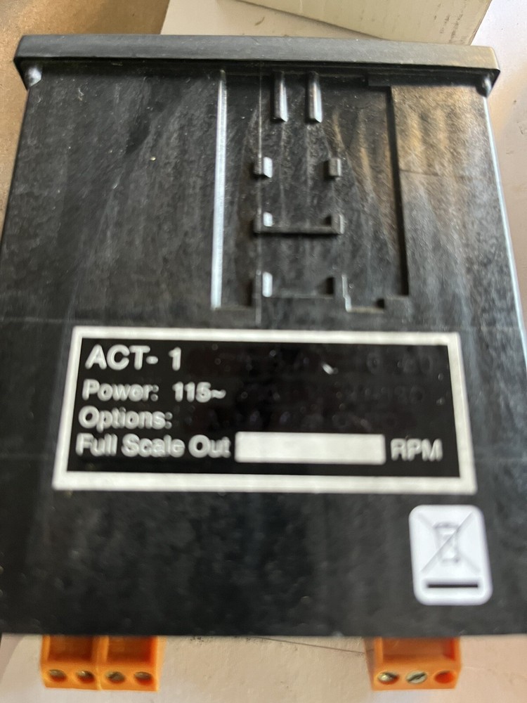 Monarch Marking ACT-1 Tachometer 115V Panel Meter RPM Display