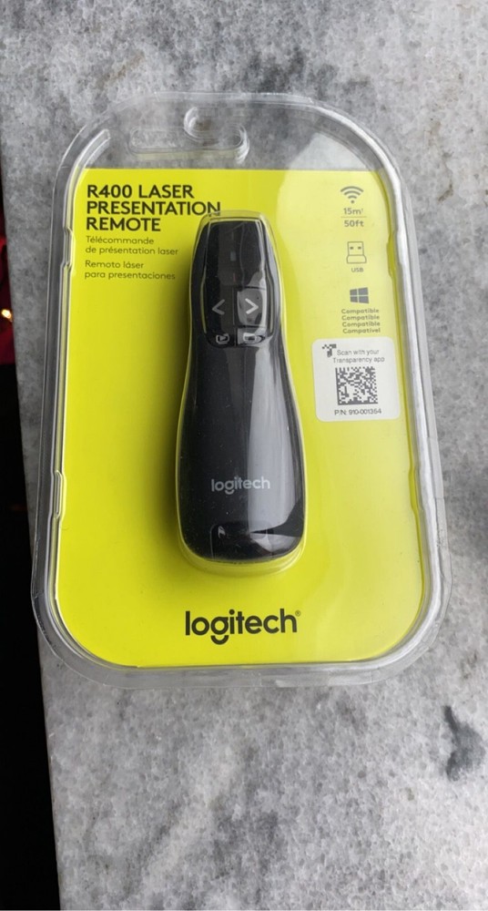 Logitech R400 Laser Presentation Remote - Black