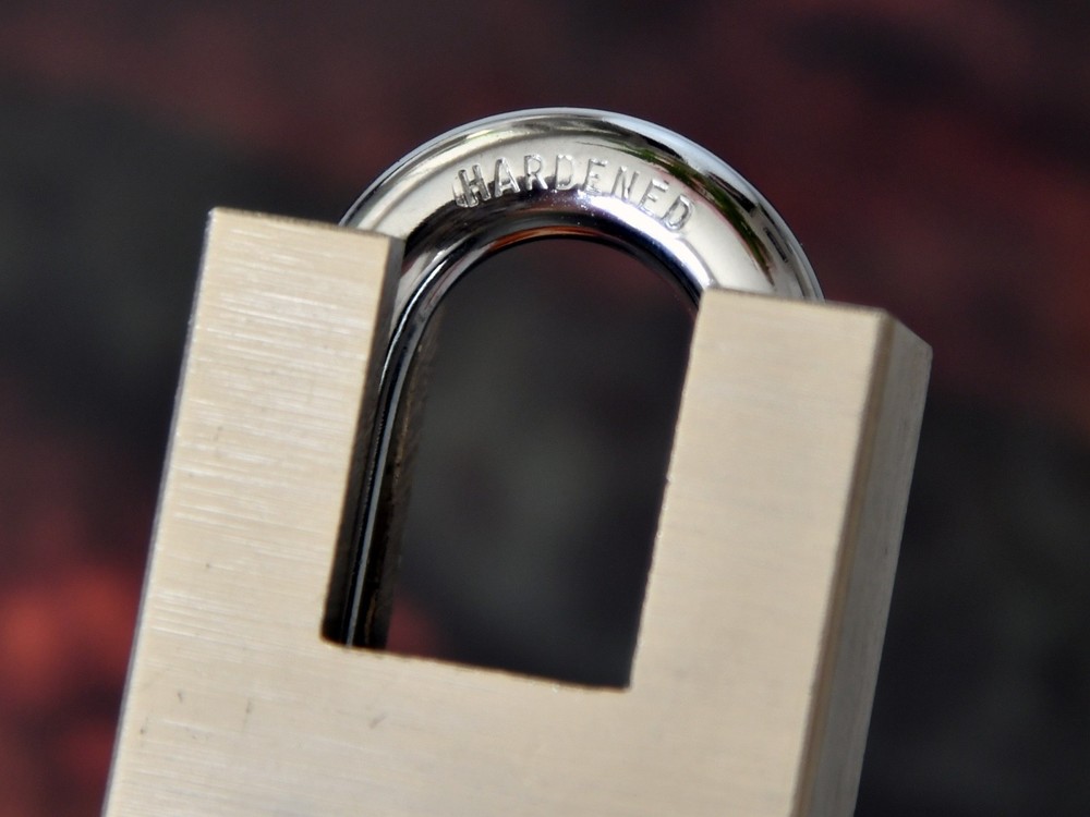 Truper CAMAX 45 Hardened Security Padlock. 4 Keys. USED.