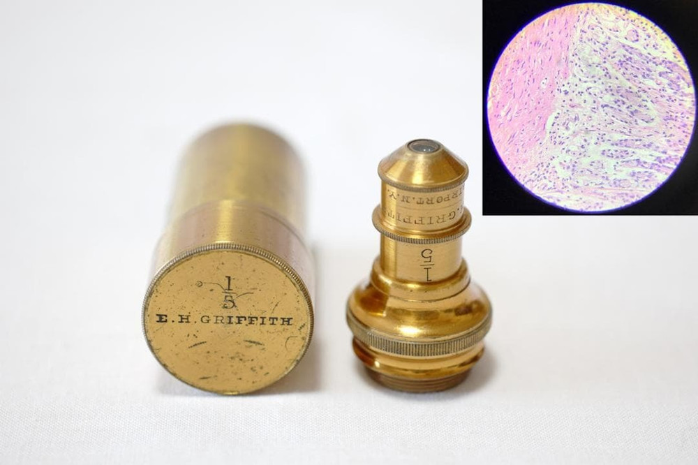 Antique Microscope Bausch & Lomb Griffith Club Model Microscope